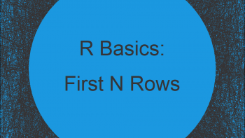 Extract First N Rows of Data Frame in R (3 Examples)