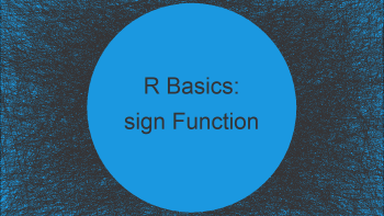 sign Function in R (Example)