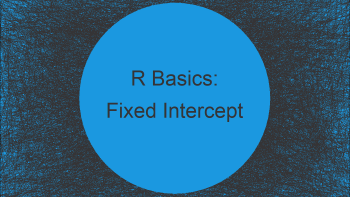 Estimate Linear Model with Fixed Intercept in R (2 Examples)