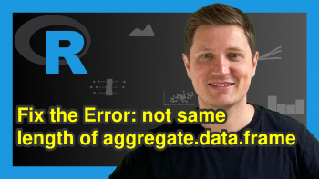 R Error in aggregate.data.frame() : arguments must have same length (Example)