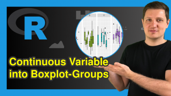 Arrange Boxplot of Multiple Y-Variables for Groups of Continuous X in R (Example)