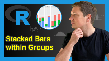 Draw Stacked Bars within Grouped Barplot in R (Example)