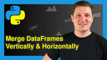 Combine pandas DataFrames Vertically & Horizontally in Python (2 Examples)