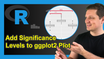 Add Significance Level & Stars to Plot in R (Example) | ggsignif Package