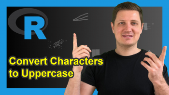 Convert All Character String Variables in Data Frame to Uppercase in R (Example)