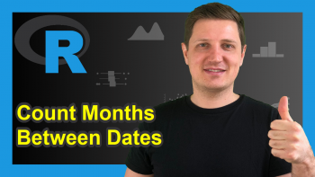 Number of Months Between Two Dates in R (Example)