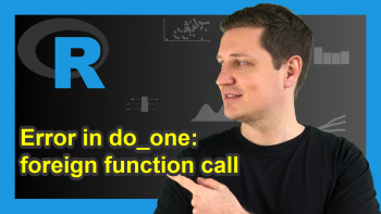 R Error in do_one(nmeth) : NA/NaN/Inf in foreign function call (arg 1)