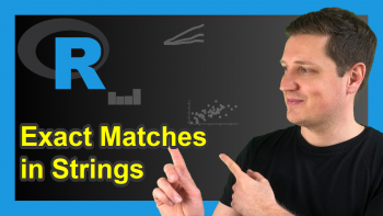 Find & Count Exact Matches in Character String Vector in R (3 Examples)