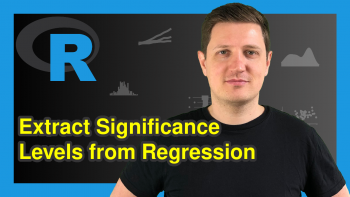 Extract Significance Stars & Levels from Linear Regression Model in R (Example)