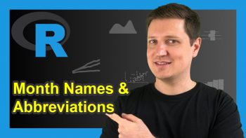 Convert Numeric Values to Month Names & Abbreviations R (2 Examples)