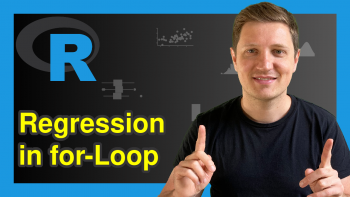 Run Multiple Regression Models in for-Loop in R (Example)