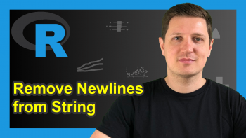 Remove Newline from Character String in R (2 Examples)