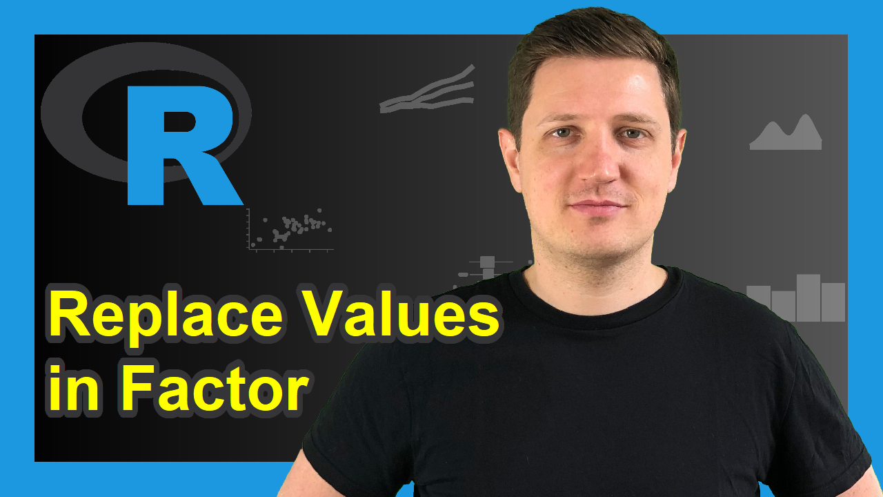 R Replace Values in Factor Vector or Column of Data Frame (3 Examples)