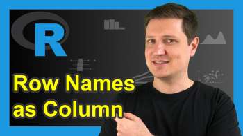 Convert Row Names into Column of Data Frame in R (Example)