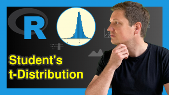Student t distribution in R (4 Examples) | dt, pt, qt & rt Functions