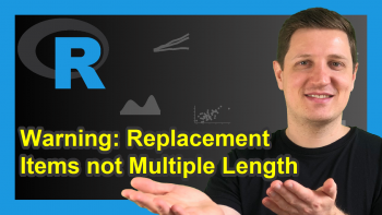 R Warning Message: Number of items to Replace is not Multiple of Length