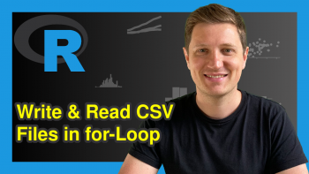 Write & Read Multiple CSV Files Using for-Loop in R (2 Examples)