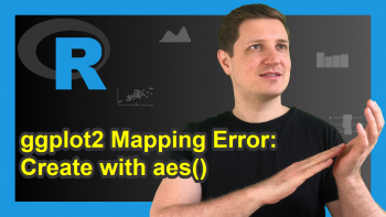 R ggplot2 Error: Mapping should be created with `aes()` or `aes_()`.