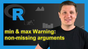 R Warning message in min & max: no non-missing arguments; returning Inf