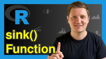R sink Function (3 Examples) | Export R output as txt & csv File