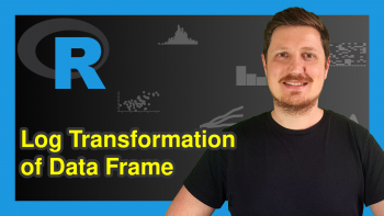 Log Transformation of Data Frame in R (Example)
