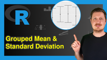 Plot Mean & Standard Deviation by Group in R (2 Examples)