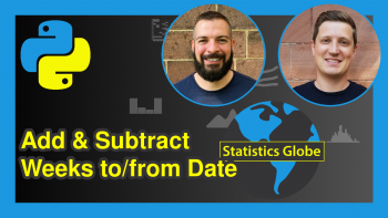 Add & Subtract Weeks to & from Date in Python (2 Examples)
