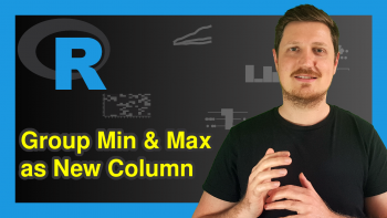 Calculate Min & Max by Group & Add as New Column in R (2 Examples)