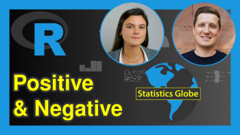Count Positive & Negative Elements in Vector & Data Frame Column in R