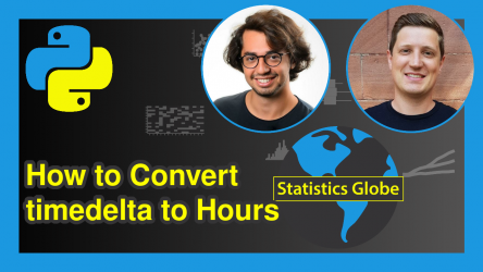 Convert timedelta to Hours in Python (Example)