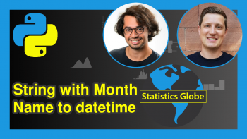 Convert String with Month Name to datetime in Python (Example)