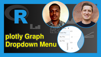 Create Dropdown Menu in plotly Graph in R (Example)