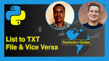 Convert List to TXT Text File & Vice Versa in Python (Examples)