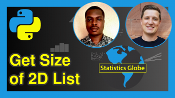 Get Size of 2D List in Python (3 Examples)