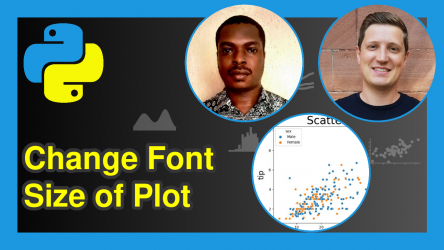 Change Font Size of Plot in Python Matplotlib & seaborn (2 Examples)