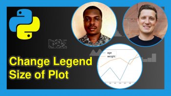 Change Legend Size of Plot in Python Matplotlib & seaborn (2 Examples)