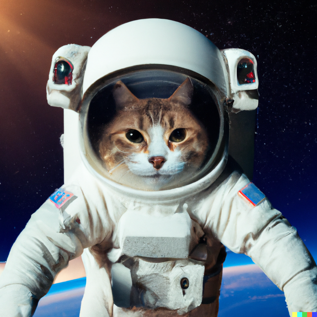 dall-e astronaut cat image