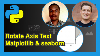 Rotate Axis Text in Python Matplotlib & seaborn (2 Examples)