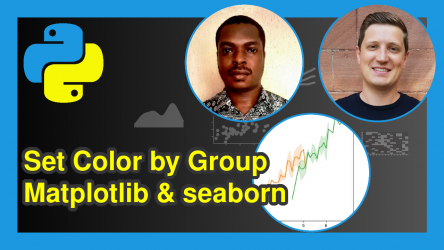 Set Color by Group in Plot in Python Matplotlib & seaborn (2 Examples)