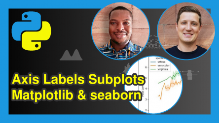 Change Axis Labels of Subplots in Python Matplotlib & seaborn (2 Examples)